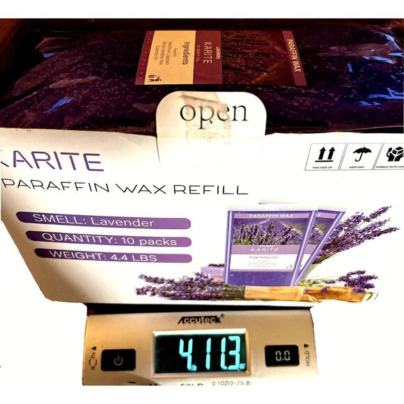 PARAFFIN WAX REFILLS 10 Pack Lavender Scented Paraffin Wax  In Box - NIP - Picture 4 of 7